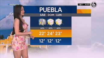 Pronóstico del tiempo para Puebla, con Emily Quiñones - 24 de junio de 2022