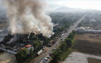 A pesar de la densa nube de humo, este incremento de contaminación en el aire no es considerable | Monserrat Mata Cabrera
