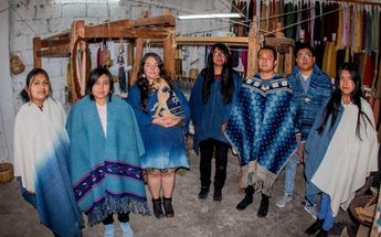 Integrantes del Taller Arte Textil Netzahualcóyotl en Contla, Tlaxcala | Melanie Torres