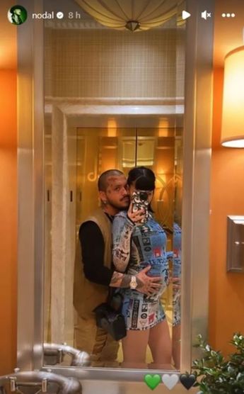 Cazzu y Nodal presumen su pancita de embarazo.