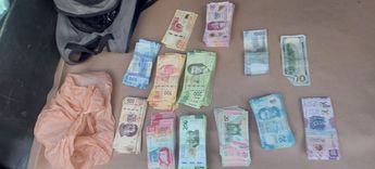 También hallaron dinero en efectivo, en concreto, 122 mil pesos. | Cortesía