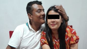 Héctor posa en una foto de cumpleaños junto a su hija antes de ser asesinado en Nanchital, Veracruz / Especial