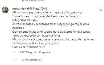 Marcela Mistral aclara por qué Poncho de Nigris no sale en fotos con ella | Especial