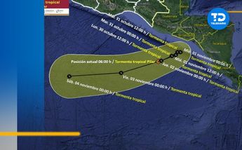 Trayectoria tormenta tropical Pilar  │SMN.