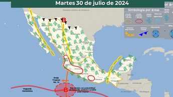 Clima México martes 30 de julio