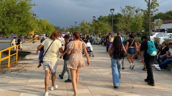 La presa La Boca fue visitada por familias previo al regreso a clases.| Especial