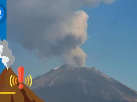 Actividad del Popocatépetl 29 de septiembre de 2024 / Archivo TELEDIARIO