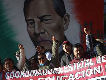 Maestros de la CNTE piden diálogo con el gobierno federal en CdMx. | Cuartoscuro