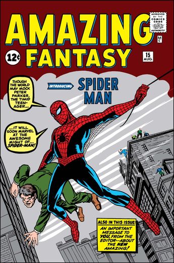 Portada de la primera aparición de Spider-Man en los comics. | Imagen de Marvel.com