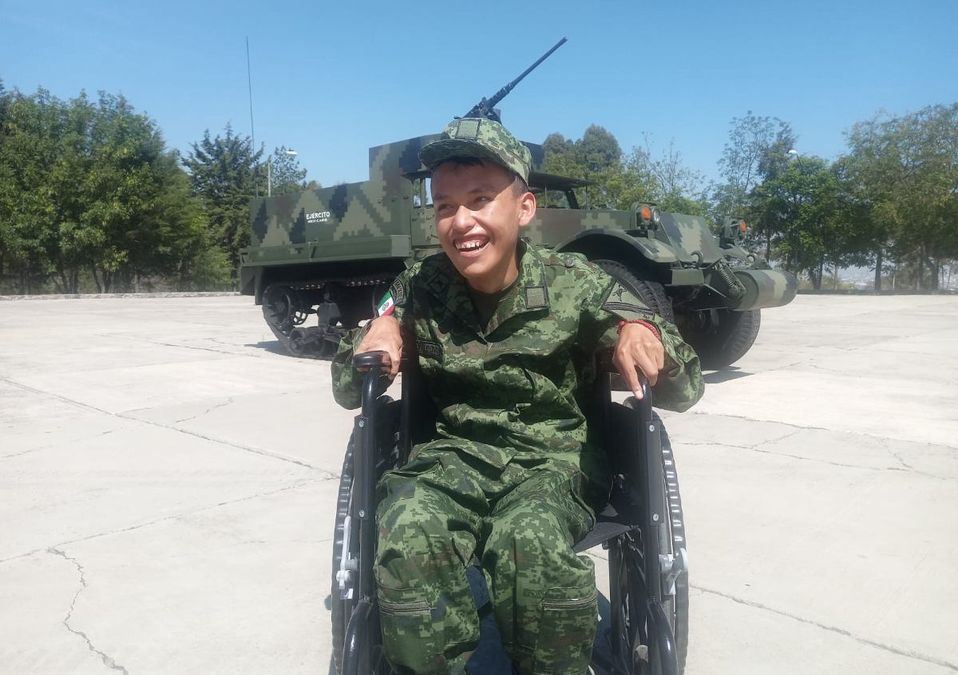Cristopher Montalvo participó en varias actividades con el Batallón de la 25 Zona Militar / Leslie Mora