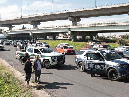 Imagen de archivo sobre accidentes y afectaciones viales en la autopista México-Puebla con dirección a la carretera federal Puebla–Tlaxcala