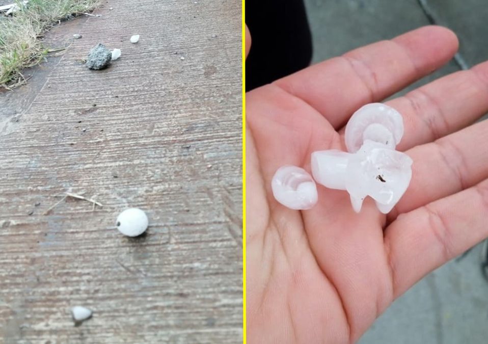 Usuarios en redes sociales compartieron la granizada en el Área Metropolitana. / Especial