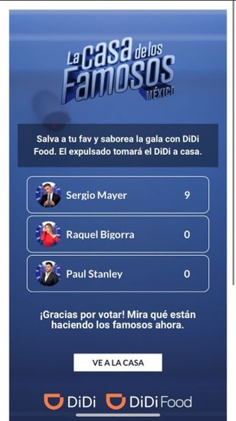 Cómo votar Casa de los Famosos