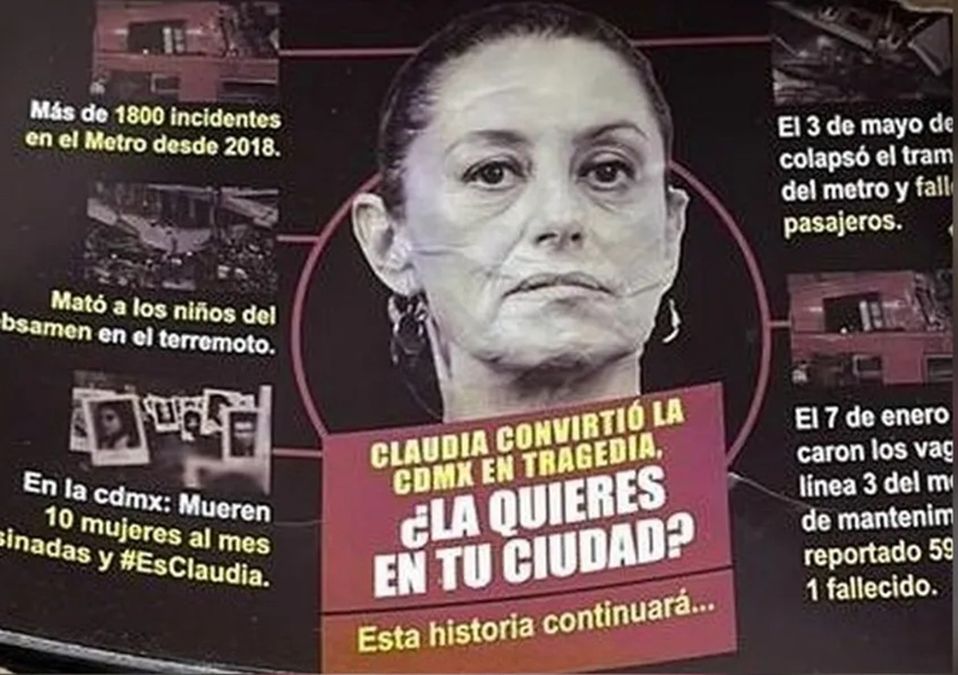 Encuentran propaganda contra Claudia Sheinbaum en la Cuauhtémoc; alcaldesa ve detenciones ilegales