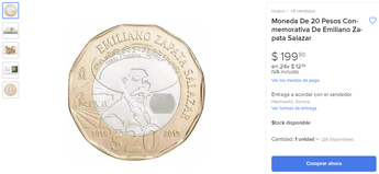 Mercado Libre: cuánto valen las monedas conmemorativas de 20 pesos | Especial
