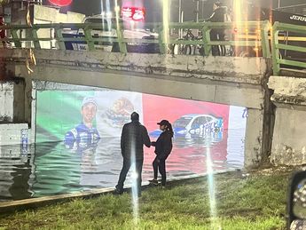 Inundación en bajopuente de Viaducto