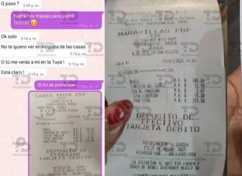 Los comprobantes de pagos de las trabajadoras deben enviarse mediante WhatsApp a un hombre identificado como 'El Mimoso' / Especial