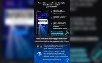 SafeTix, el boleto digital de Ticketmaster | Cortesía