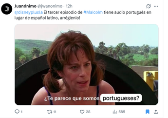 La reacción de todos los fans al tener que escuchar el capítulo 3 en portugués y no en español latino | X juanónimo