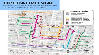 Operativo vial el 16 de septiembre | Especial