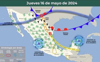 Frente frio 16 mayo