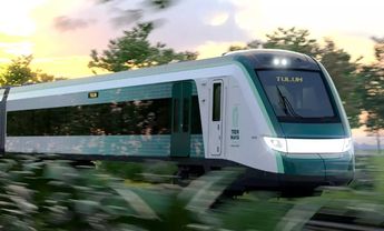 Imagen conceptual del Tren Maya que será inaugurada en diciembre de 2023 / Especial