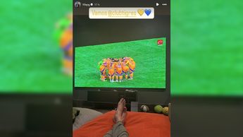 Gignac viendo el partido Xolos vs Tigres de Liga MX / Captura