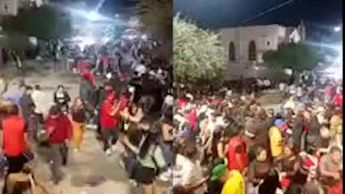 Fiestas patronales del templo Cristo Rey terminan en pelea campal entre pandillas en Trincheras | VIDEO