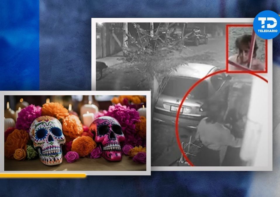 Mujeres roban adornos del Día de Muertos de una casa | Margarita Salmorán