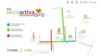 La Vía RecreActiva sí funcionará este domingo, pero con cierres temporales en la Ruta Patria | Arquidiocesis de Guadalajara