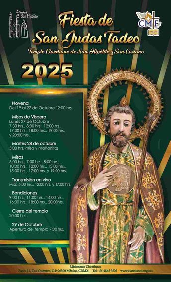 Miles de fieles acuden a las diferentes actividades en la iglesia de San Hipólito, CdMx | Facebook