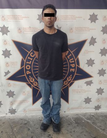 Detenido en Guadalupe, Nuevo León con motocicleta robada. | Cortesía