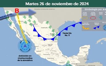 Frente frío 11 martes 26 noviembre