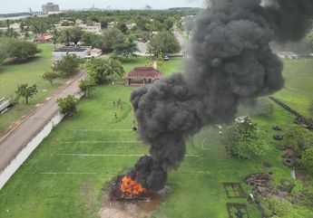 Incineran toneladas de droga asegurada en operativos de seguridad en Michoacán | Marina