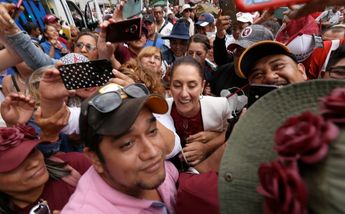 Claudia Sheinbaum llega al Zócalo / Octavio Hoyos