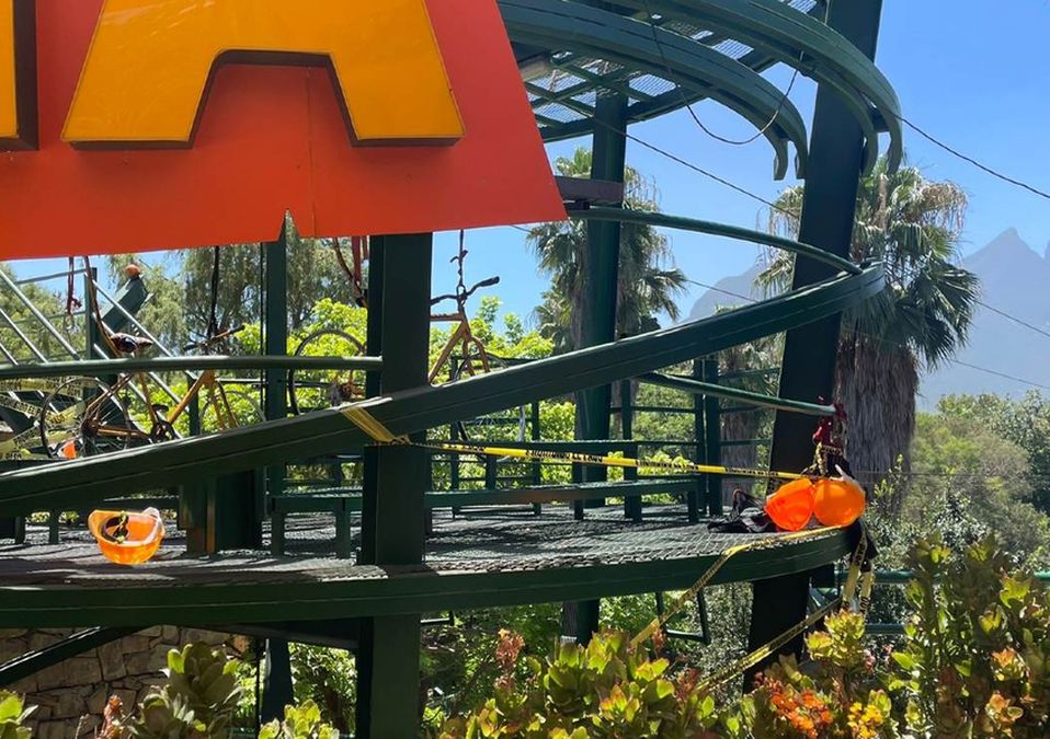Clausuran tirolesa en Parque Fundidora en Monterrey tras caída de niño. | Victor González