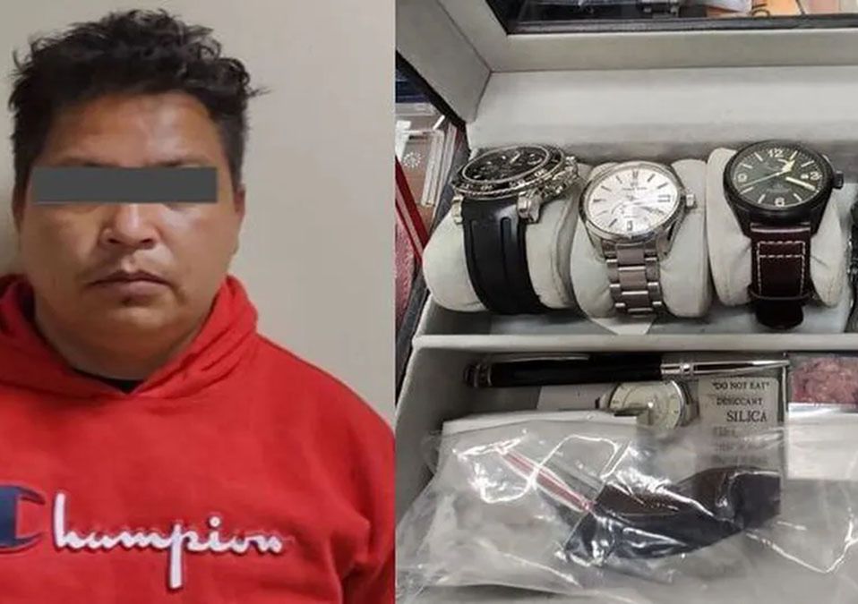Detienen a hombre por extorsión y robo de relojes y joyería en casa de San Pedro