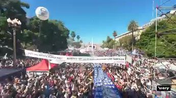 Miles marchan en Buenos Aires a 50 años del golpe militar | IMÁGENES DRONE VIORY