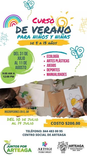 Cursos de verano Arteaga 2023.