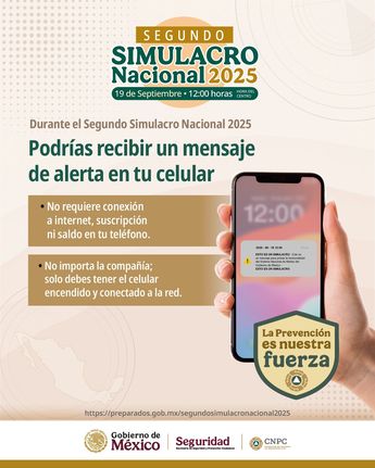 El Simulacro Nacional del 19 de septiembre es el segundo del 2025 | Gobierno de México