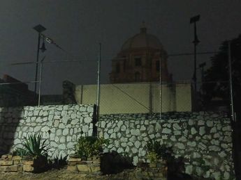 Museo del Obispado entre tinieblas por la noche del viernes. | Israel Santacruz