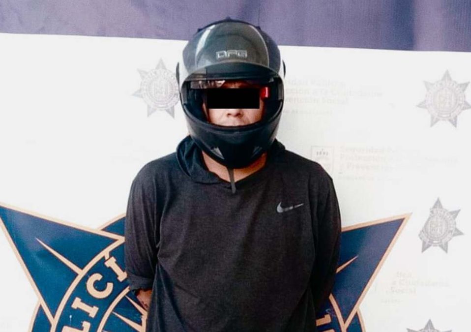 El hombre identificado como Édgar de 27 años fue detenido en la colonia Cañada Blanca en Guadalupe. | Cortesía