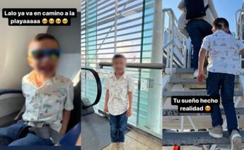 Lalito en su viaje a la playa. | Especial