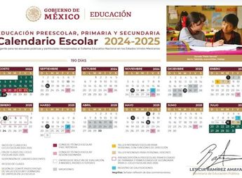 Calendario escolar 2024-2025 | SEP
