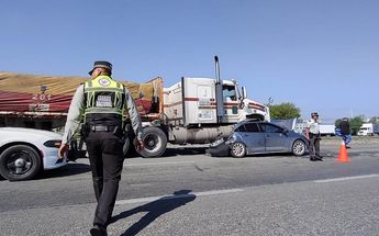 Accidente en la autopista a Laredo. | Agustín Martínez