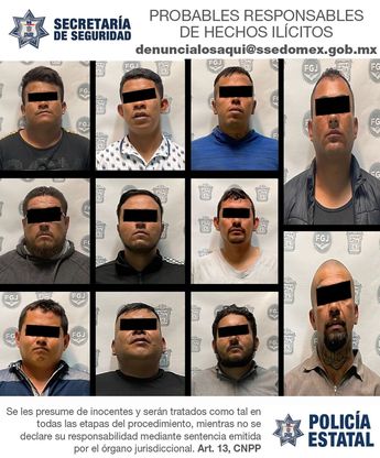 Detenidos por intento de robo en Chimalhuacán/ Especial