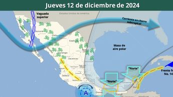 Clima 12 de diciembre en México