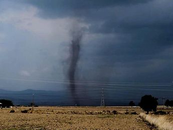 Tornado en Cuyoaco, Puebla / Especial