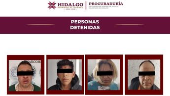 Los detenidos por el asesinato de los dos policías en Pachuca son tres hombres y una mujer | Procuraduría General de Justicia de Hidalgo