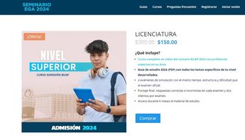 Seminario de preparación para el examen de admisión BUAP 2024 / Cortesía